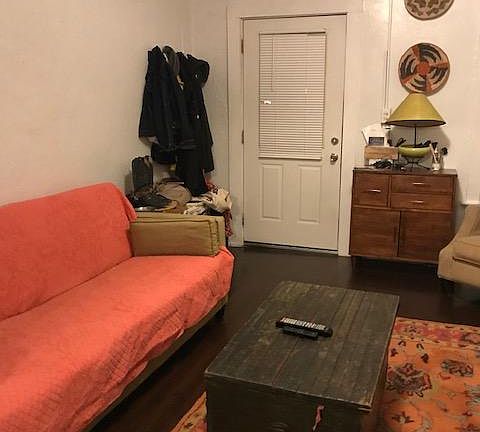 Living room and front door