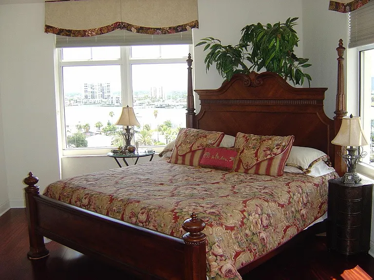 Master bedroom second window view.