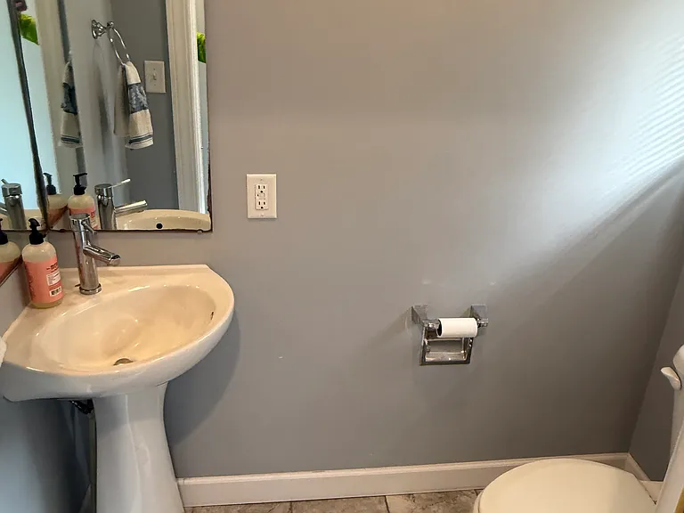 Half bath on first floor