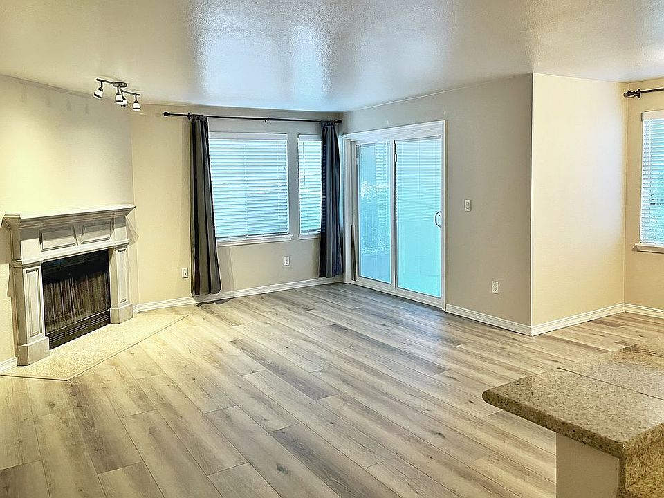 Open Living Room & Fireplace