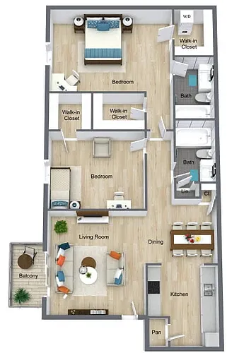 Floor plan 770B 2X1
