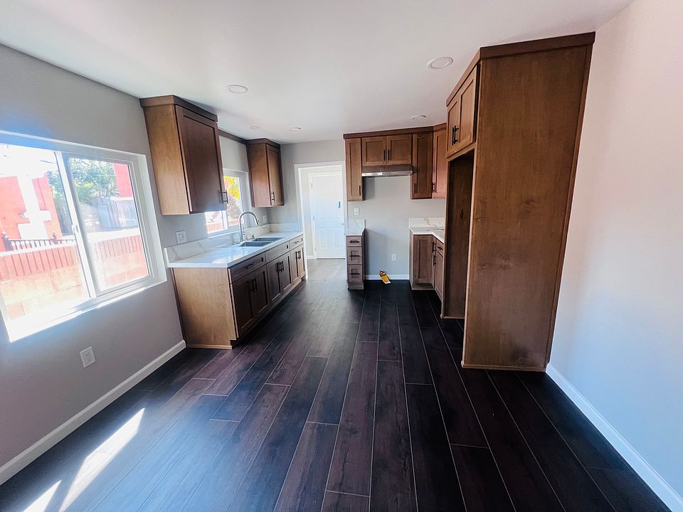 Kitchen with new cabinets.