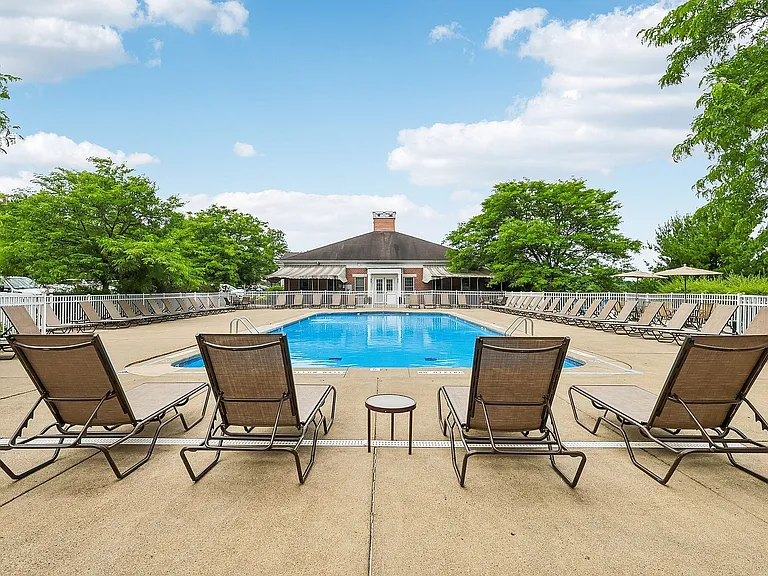 Inviting outdoor pool area