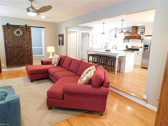 Living room to kitchen.
