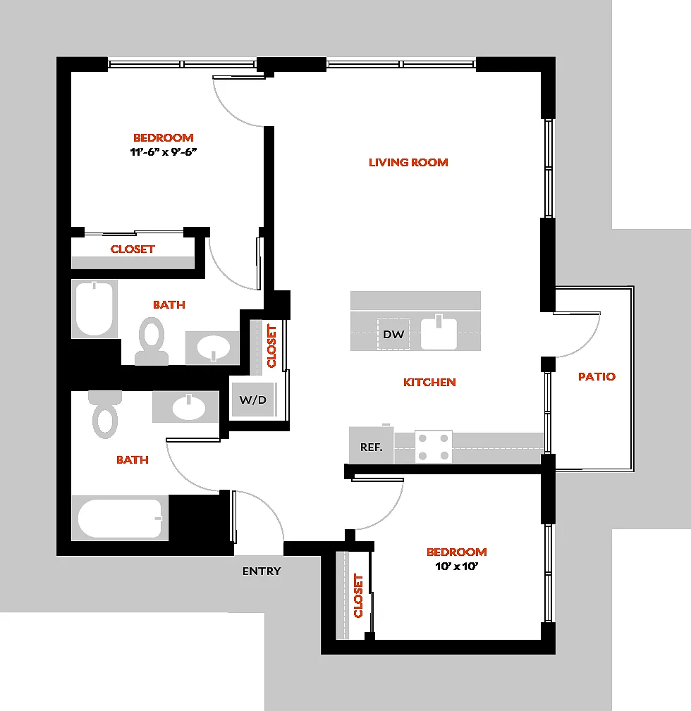 Floor plan 2C