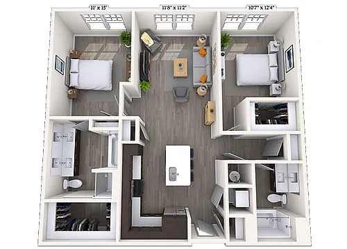Floor plan B1A