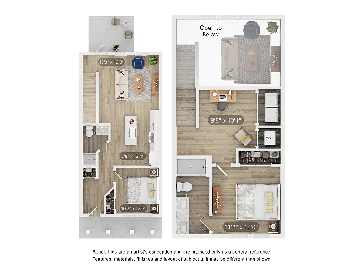 Floor plan Townhome THB