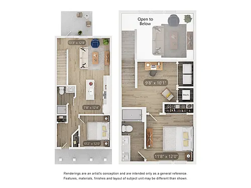 Floor plan Townhome THB