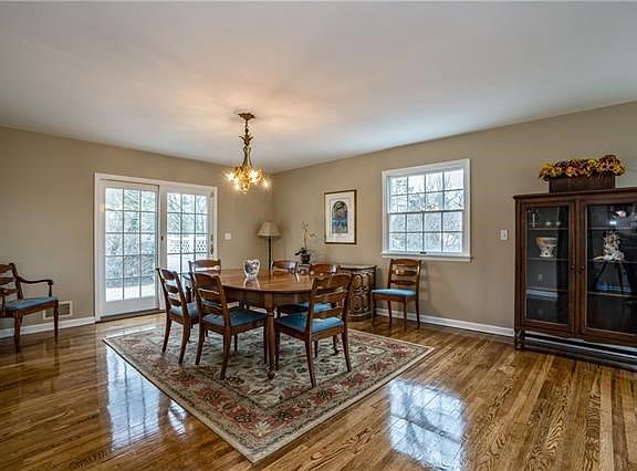 Dining room and patio doors