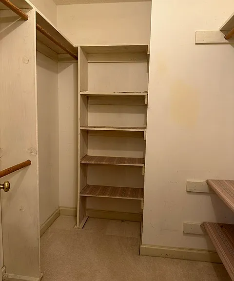 Master walk-in closet