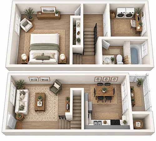 Floor plan TS 1x1