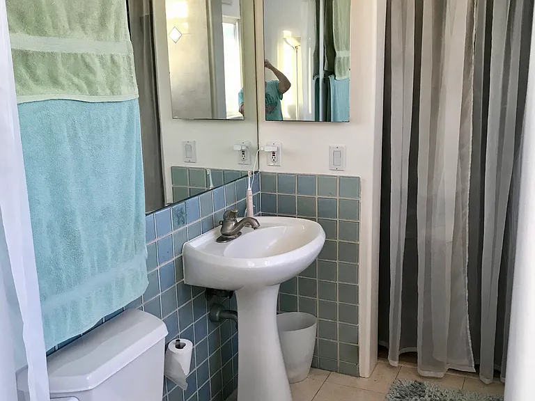 Master bathroom. Small but pretty!