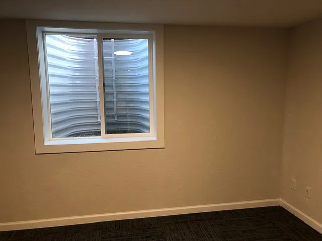 Escape windows X 2 add lots of natural light to the basement