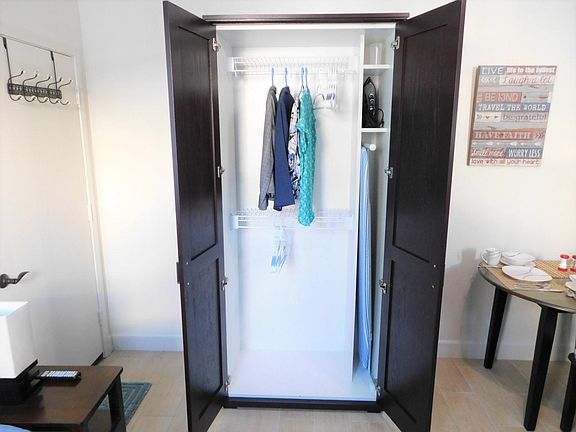 inside clothing closet