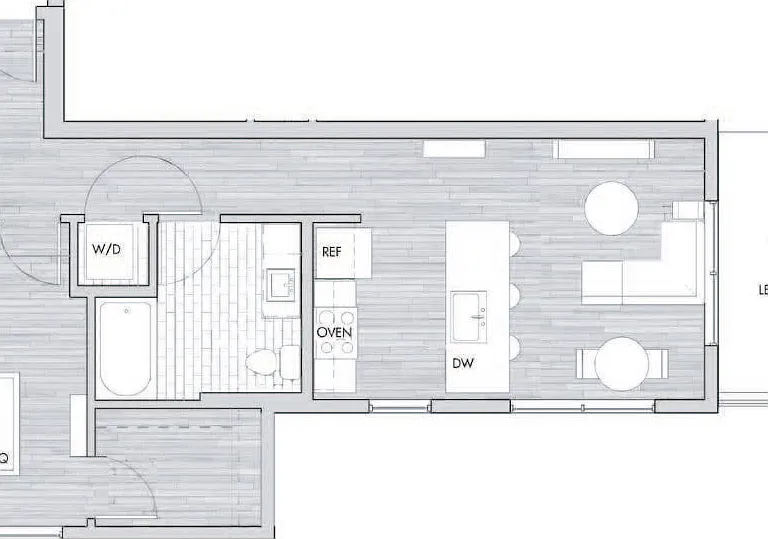 Explore your dream space with a modern layout featuring a private patio and open living area. Explore your dream space with a modern layout featuring a private patio and open living area.