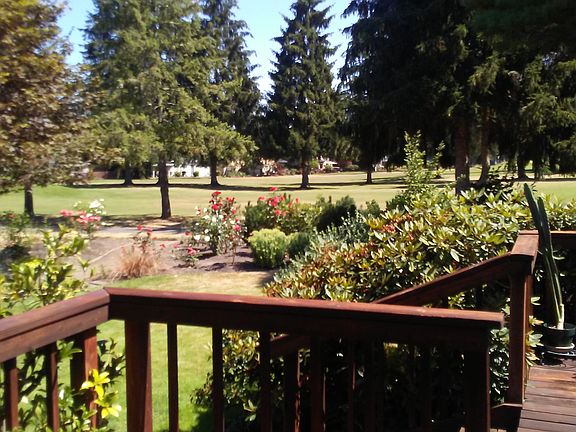Golf course view from deck