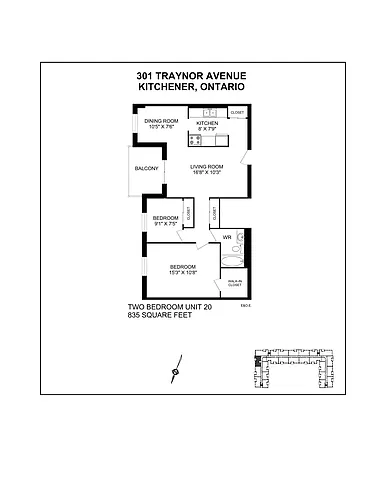 Floor plan 2 Bedroom