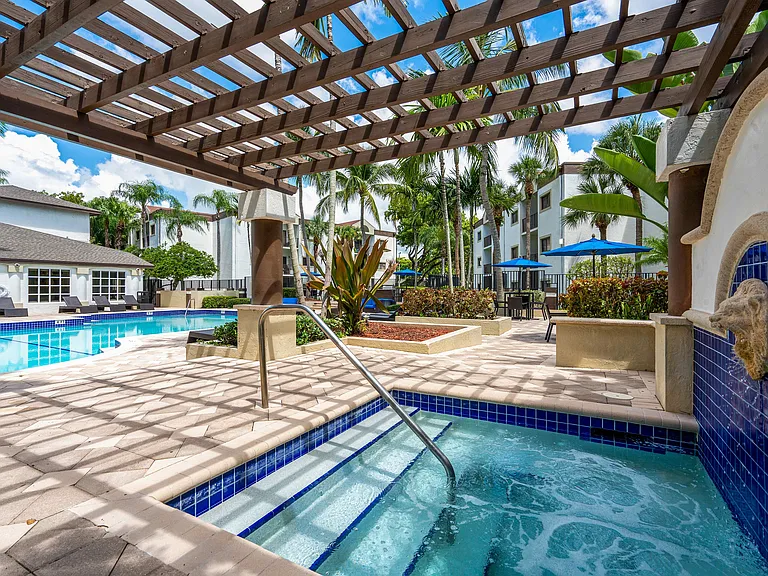 Unwind your way_by the pool or in the spa.