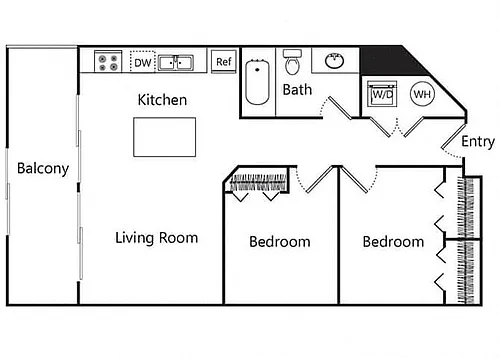 Floor plan A10D Den