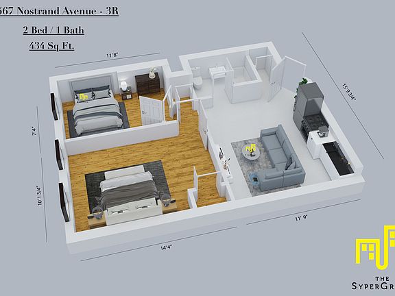 2nd image of 565 Nostrand Ave APT 2R