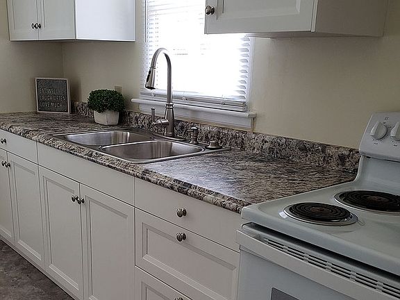 New countertop, cabinets