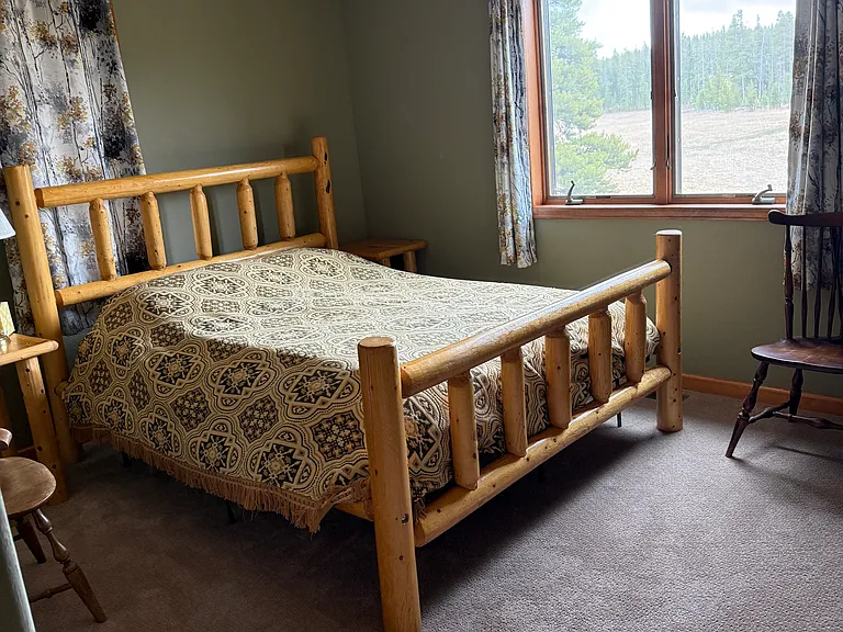 Main level bedroom. New low VOC carpet 12/25. (Bedroom 2)