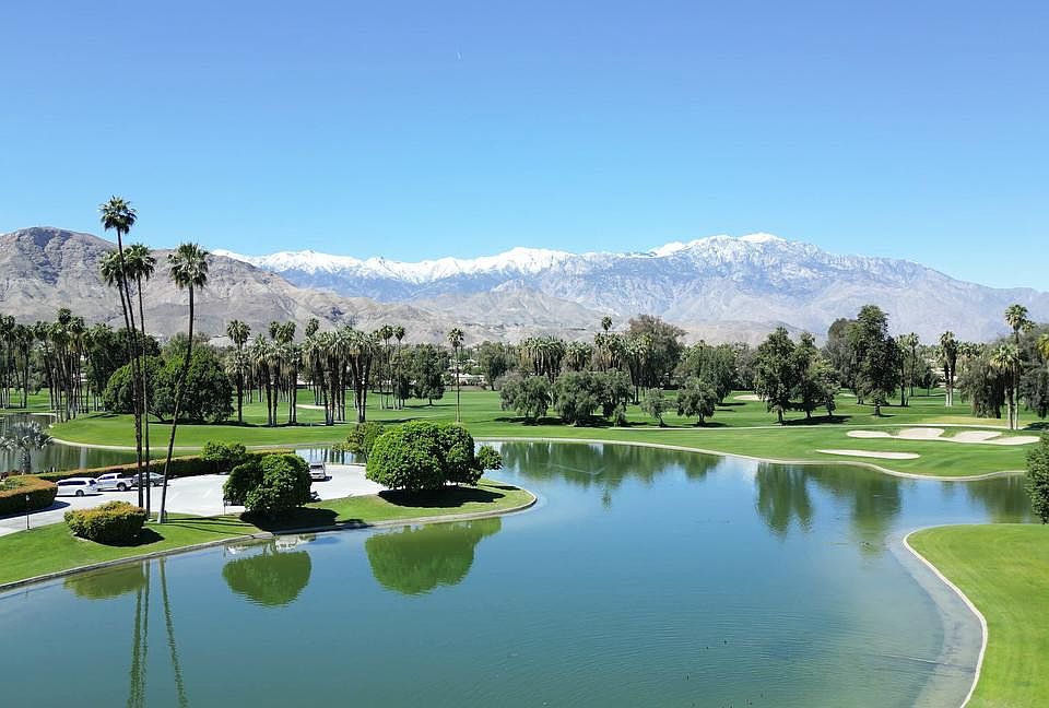 Mountain views from balcony.