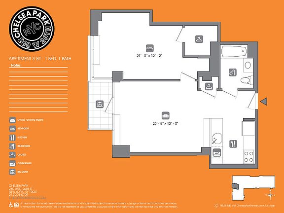 2nd image of 260 W 26th St APT 3I