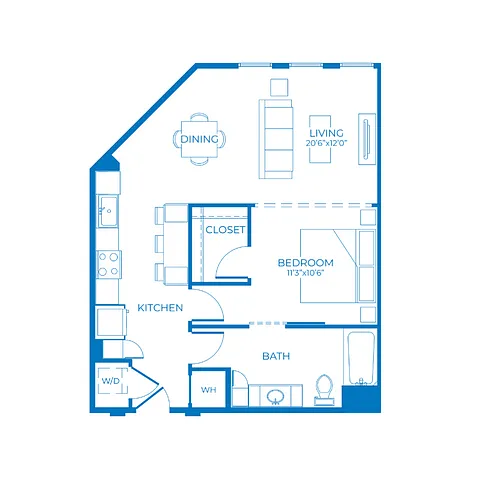 Floor plan S5 | Studio | 80