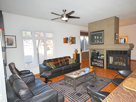 Family room with fireplace