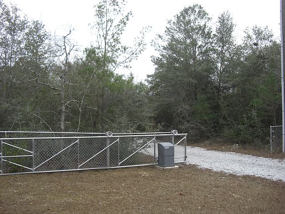 Electronic gate entrance.