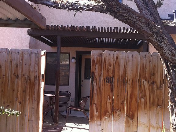 Patio with storage room