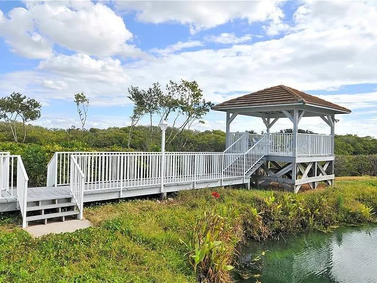 Walkout from the almost Olympic size pool to one of the many nature areas.
