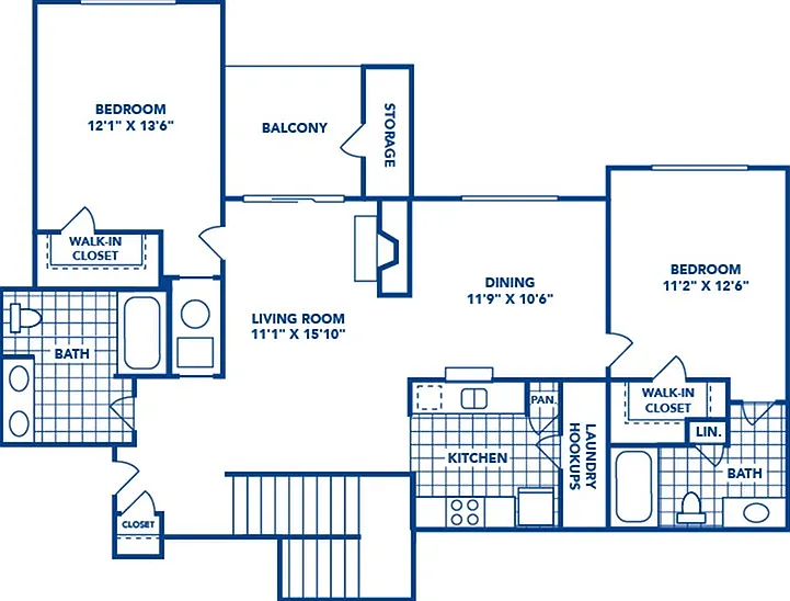 2 Bedroom | 2 Bath | 1164 SF 2 Bedroom | 2 Bath | 1164 SF