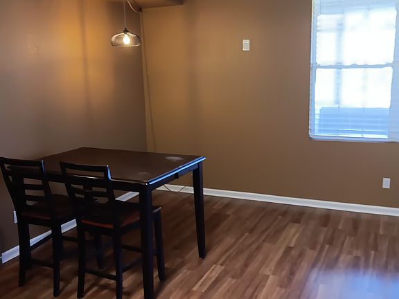 Dining area and window to front deck patio