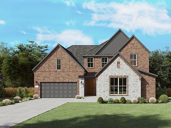 The Gillett, a two-story new home design shown with home exterior FC 201