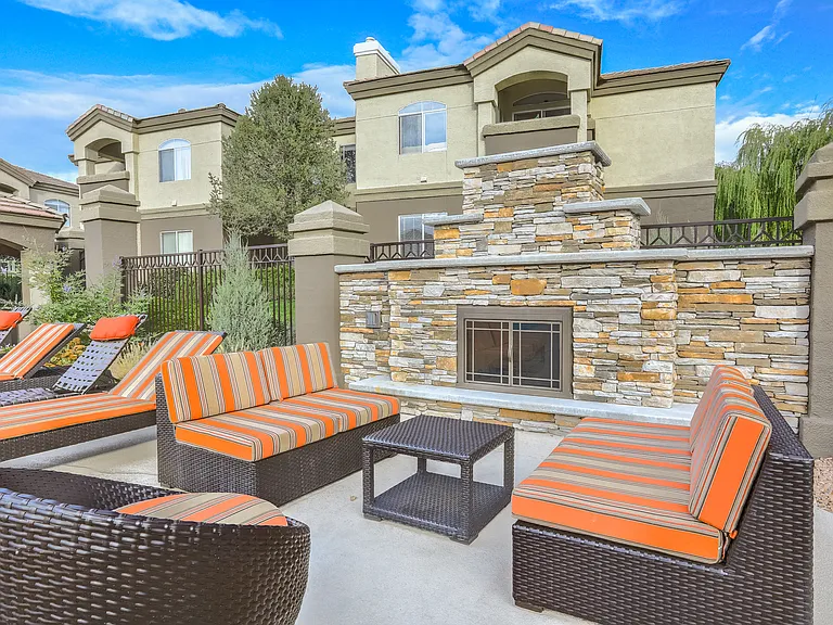 Outdoor lounge area
