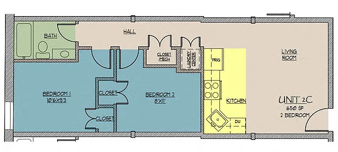 Floor plan 2C