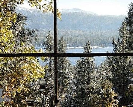 Lake view from dining room