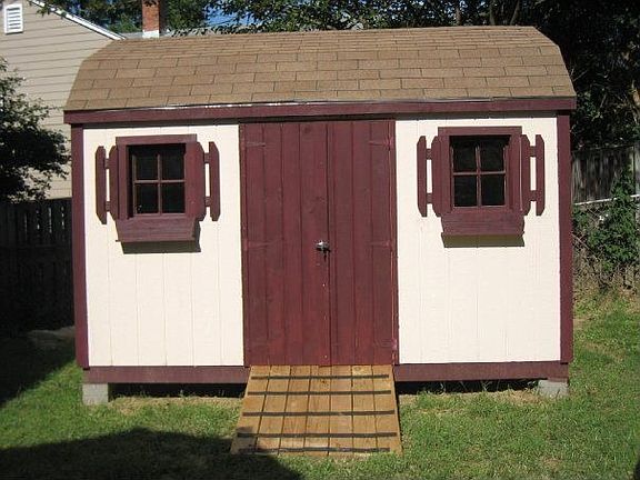 new shed in back yard