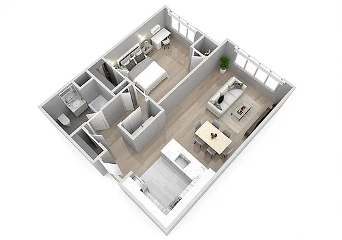 Floor plan 1 Bedroom