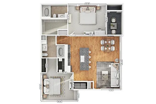 Floor plan B3