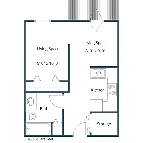 Floor plan Efficiency 01A