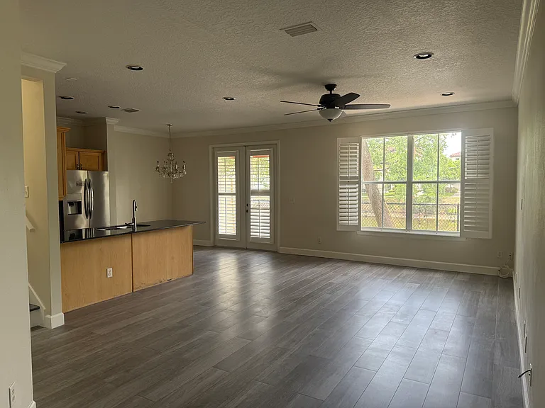 Living and kitchen view from the foyer