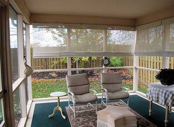 screened porch, comfy and spacious. It overlooks gorgeous and private backyard