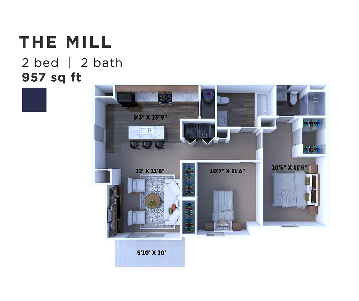 Floor plan The Mill