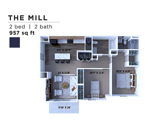 Floor plan The Mill
