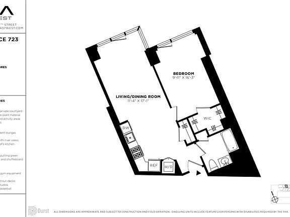 2nd image of 625 W 57th St APT 723
