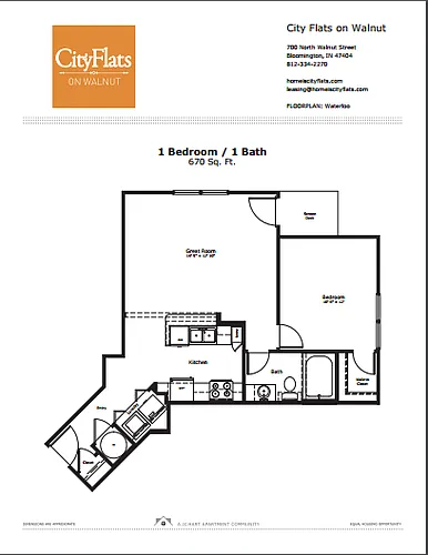 Floor plan Waterloo 1.1