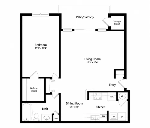 Floor plan Roanoke River